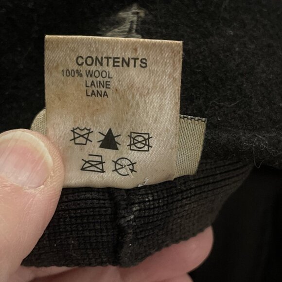 Kangol Navy 100% Wool 504 Mens Sz M Fedora Newsboy Hat Cap Golf , Stained Tag - Picture 9 of 9